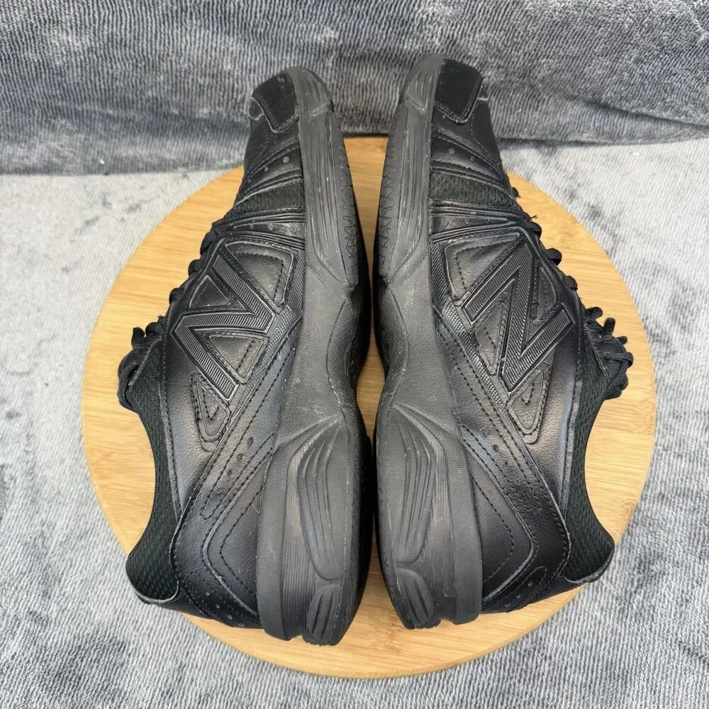 New Balance 519 Shoes Mens Size 10.5 Black Leather Athletic Sneakers MX519BK